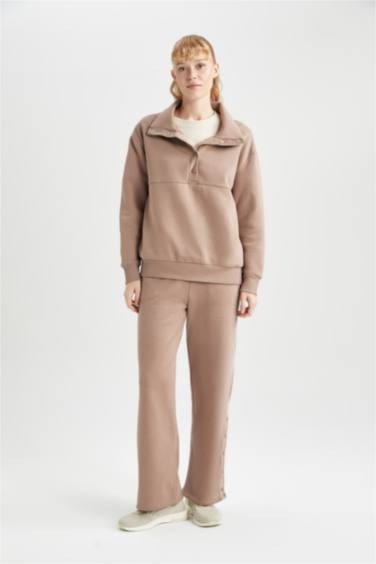 Oversize Fit Polar Sports Sweatshirt