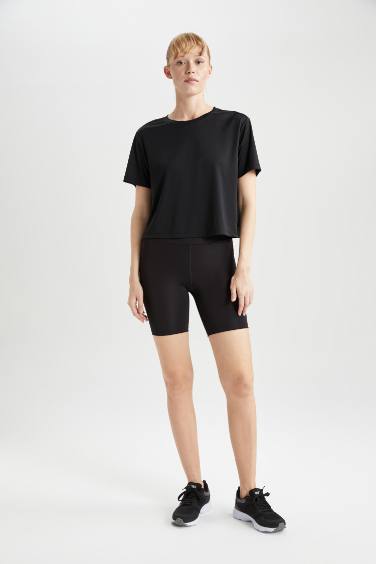 DeFactoFit Loose Fit Crew Neck Sports T-Shirt