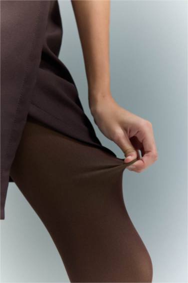 Kadın Kahve Termal Külotlu Çorap