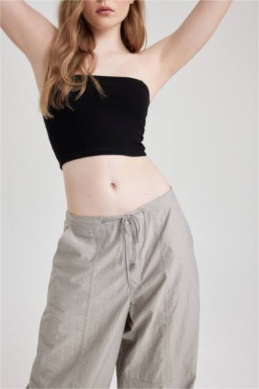 Coool Fitted Straplez Siyah Fitilli Kaşkorse Atlet