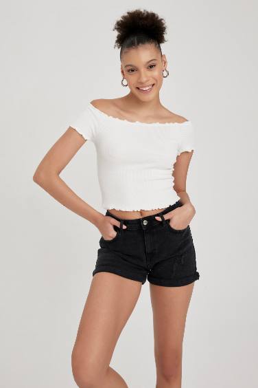 Slim Fit Camisole Short Sleeve T-Shirt