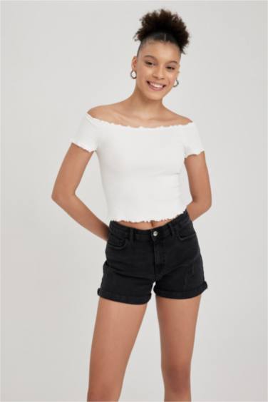 Slim Fit Camisole Short Sleeve T-Shirt
