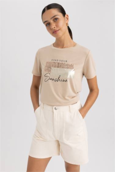 T-Shirt coupe régulière Col Rond