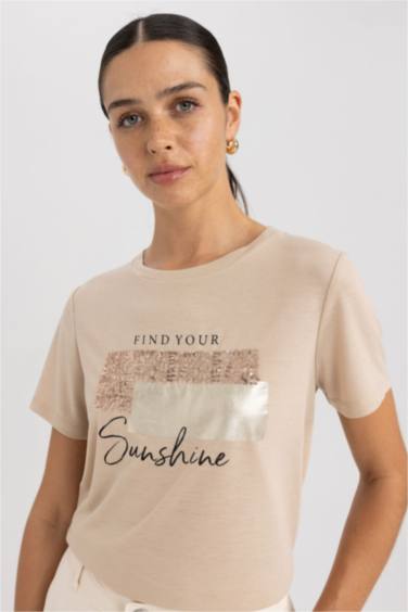T-Shirt coupe régulière Col Rond