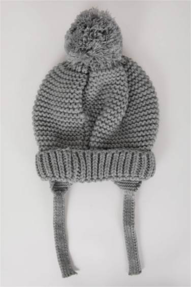 Baby Boy Pompom Knitwear Beret
