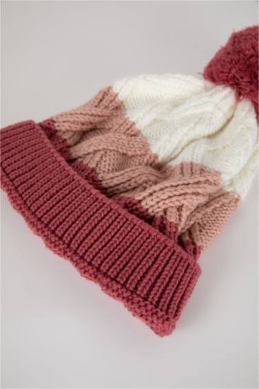 Baby Girl Knitwear Pompom Beret