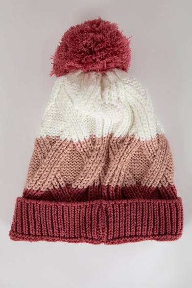 Baby Girl Knitwear Pompom Beret