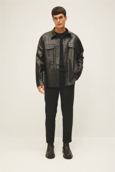 Рубашка свободного кроя с длинным рукавом