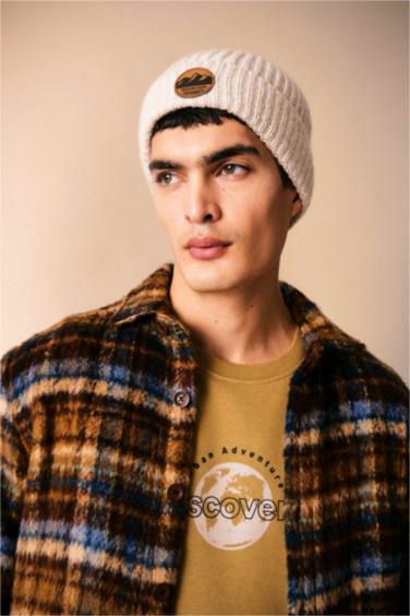 Polo Yaka Düğmeli Kareli Uzun Kollu Gömlek Ceket