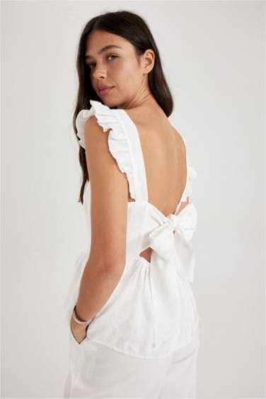 بلوزة بدون أكمام سليم فيت مخصر