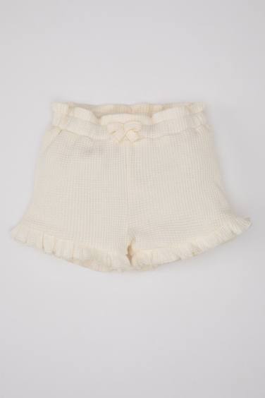 Baby Girl Comfort Fit Waffle Shorts