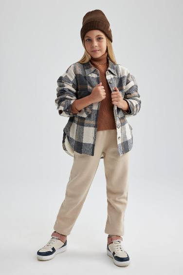 قميص ردن طويل بناتي فلانيل