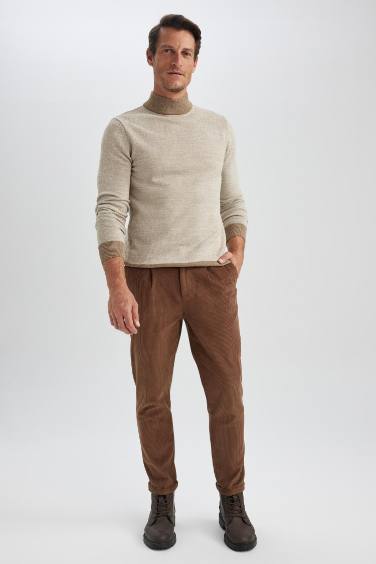 бейімделген пішім барқыт тұрақты етек Шалбар