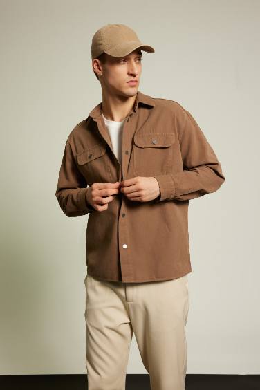 Relax Fit Long Sleeve Overshirt