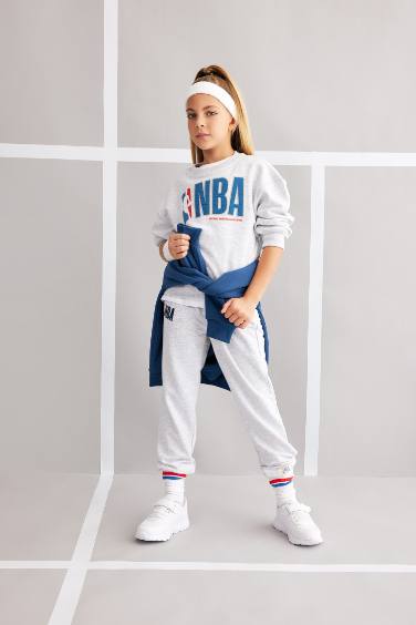 Girl NBA Logo Relax Fit Sweatpant