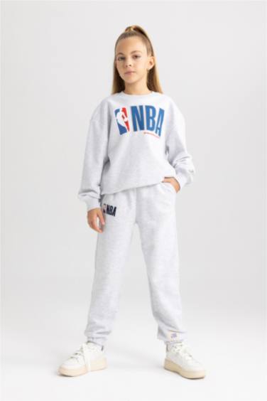 Girl NBA Logo Relax Fit Sweatpant