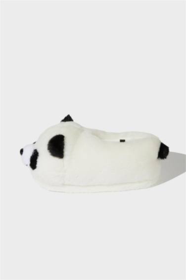 Erkek Çocuk Panda Temalı Düz Taban Panduf