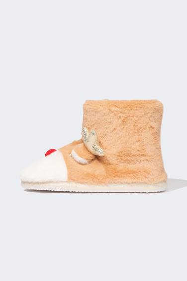 Woman Flat Sole Boots For House