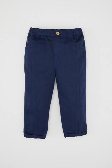 Regular Fit Gabardine Trousers