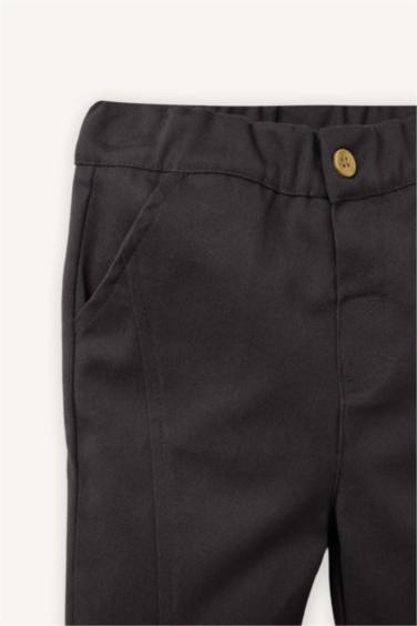 Beli Lastikli Düz Paça Gabardin Pantolon Erkek Bebek