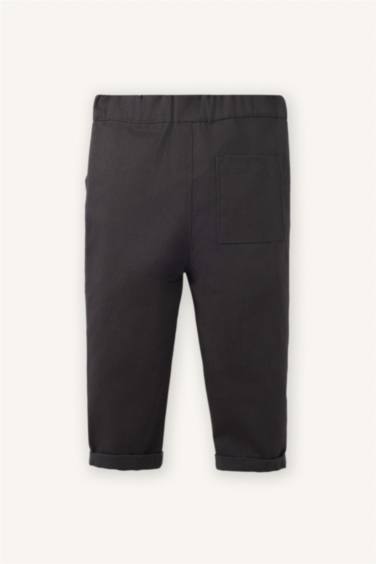 Beli Lastikli Düz Paça Gabardin Pantolon Erkek Bebek