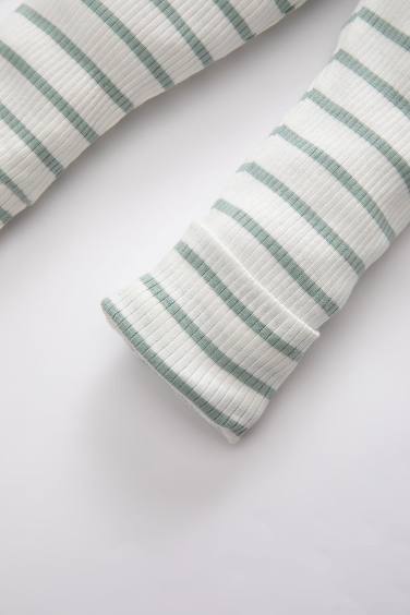 Baby Boy Striped Ribbed 2 Piece Sweatpants