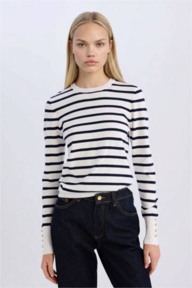 Regular Fit Crew Neck Pullover