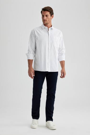 Chemise Coupe Relaxant À Manches Longues