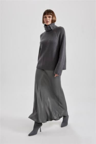 Свитер свободного кроя на молнии