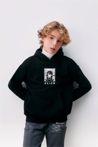 سويت شيرت اولادي اوفر سايز تقيل بجيب