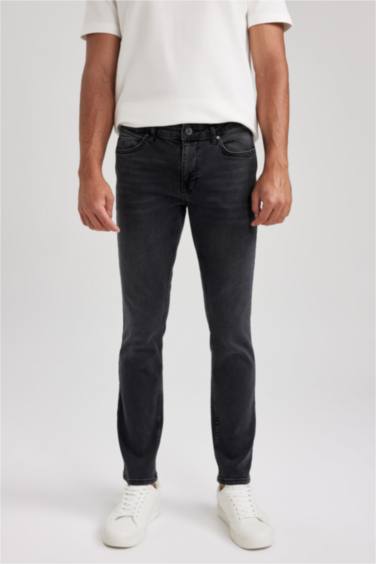 Pedro Slim Fit Dar Kalıp Normal Bel Dar Paça Jean Pantolon