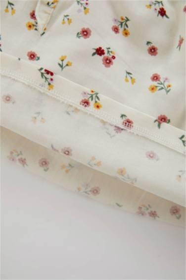 Regular Fit Twill Flower Long Sleeve Shirt