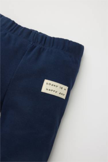 Baby Boy Labeled Ribbed Sweatpants