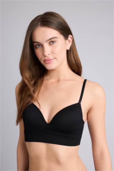 Kaplı Pedli Seamles Bra - Görsel 3