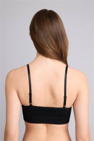 Kaplı Pedli Seamles Bra - Görsel 5