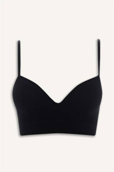 Kaplı Pedli Seamles Bra - Görsel 6