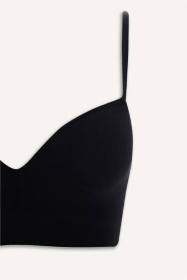 Kaplı Pedli Seamles Bra - Görsel 8