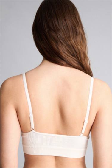 Kaplı Pedli Seamles Bra - Görsel 5