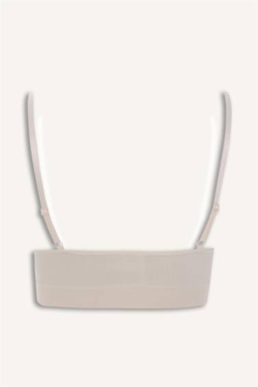 Kaplı Pedli Seamles Bra - Görsel 7