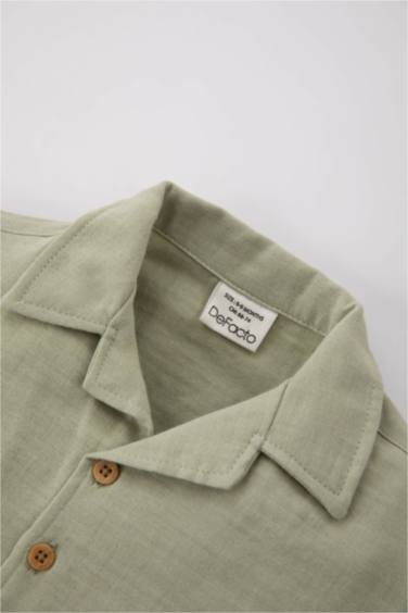 Chemise À Manches Courtes en Mousseline