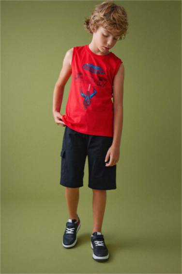 Boy Regular Fit Spiderman Licensed Tank Top
