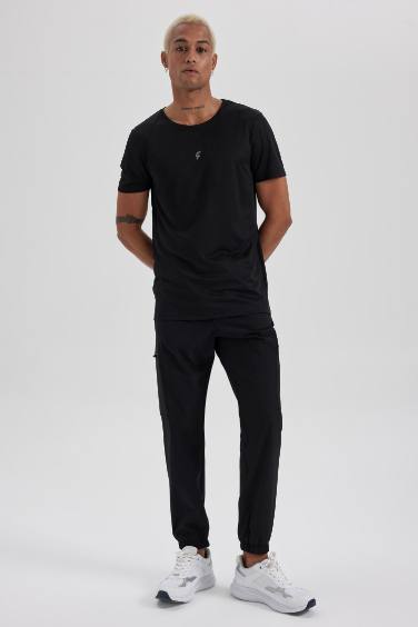 DeFactoFit Standard Fit Woven Sports Jogger Sweatpants