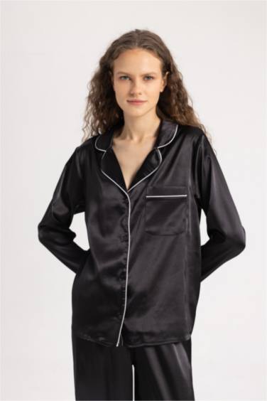 Regular Fit Long Sleeve Woven Tops