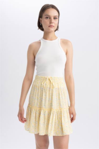 Юбка мини из вискона