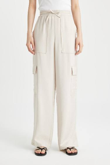 Wide Leg High Waist Long Length Trousers