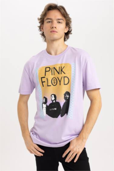 Pink Floyd Лицензиялық дөңгелек жаға үлкен Қысқа жеңді футболка