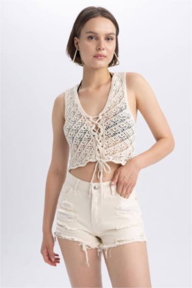 Regular Fit V-Neck Sleeveless Tank Top