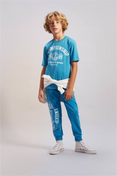 Boy Crew Neck Printed Short Sleeve T-Shirt