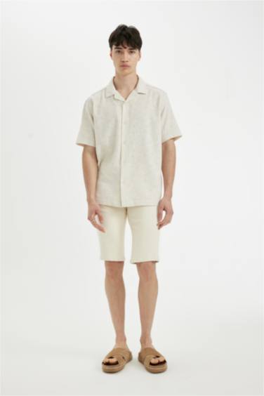 Regular Fit Resort Collar Short Sleeve Shirt