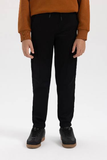 بنطلون اولادي كارجو جوجر جبردين بجيب كارجو